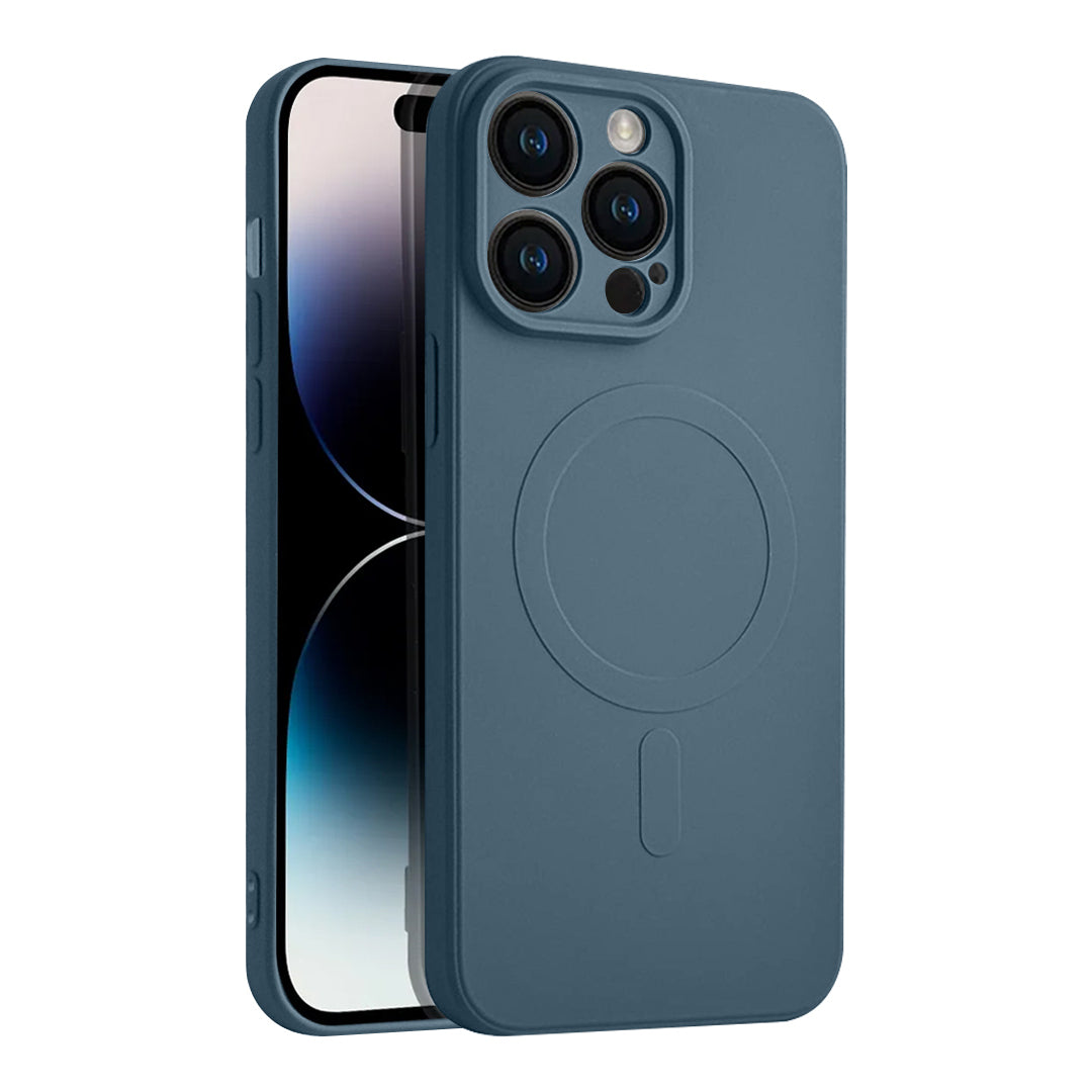 Casify Siliconen Hoesje met MagSafe voor de iPhone 14 Pro Max - Blauw