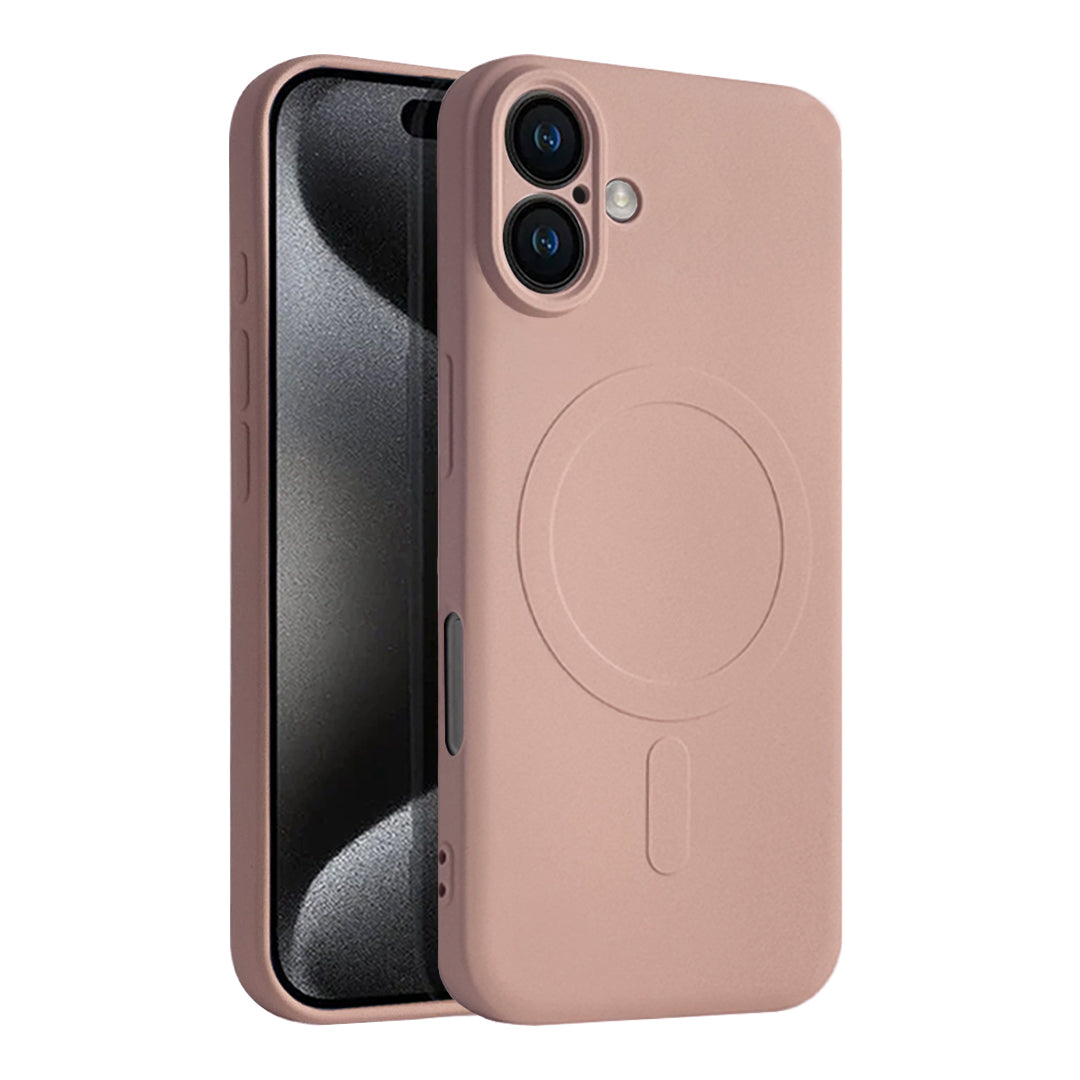 Casify Siliconen Hoesje met MagSafe voor de iPhone 16 Plus - Roze