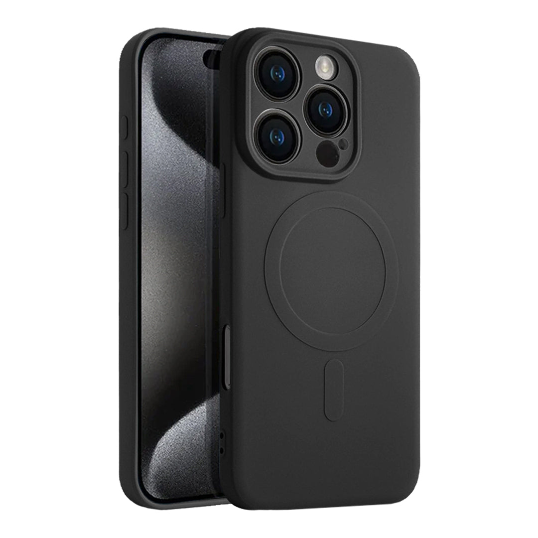 Casify Siliconen Hoesje met MagSafe voor de iPhone 16 Pro - Zwart
