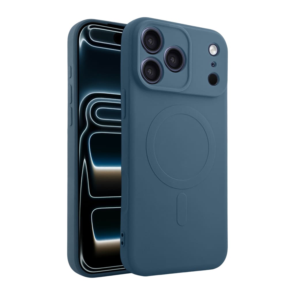 Casify Siliconen Hoesje met MagSafe voor de iPhone 17 Pro Max - Blauw