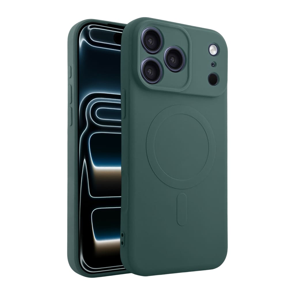 Casify Siliconen Hoesje met MagSafe voor de iPhone 17 Pro Max - Legergroen