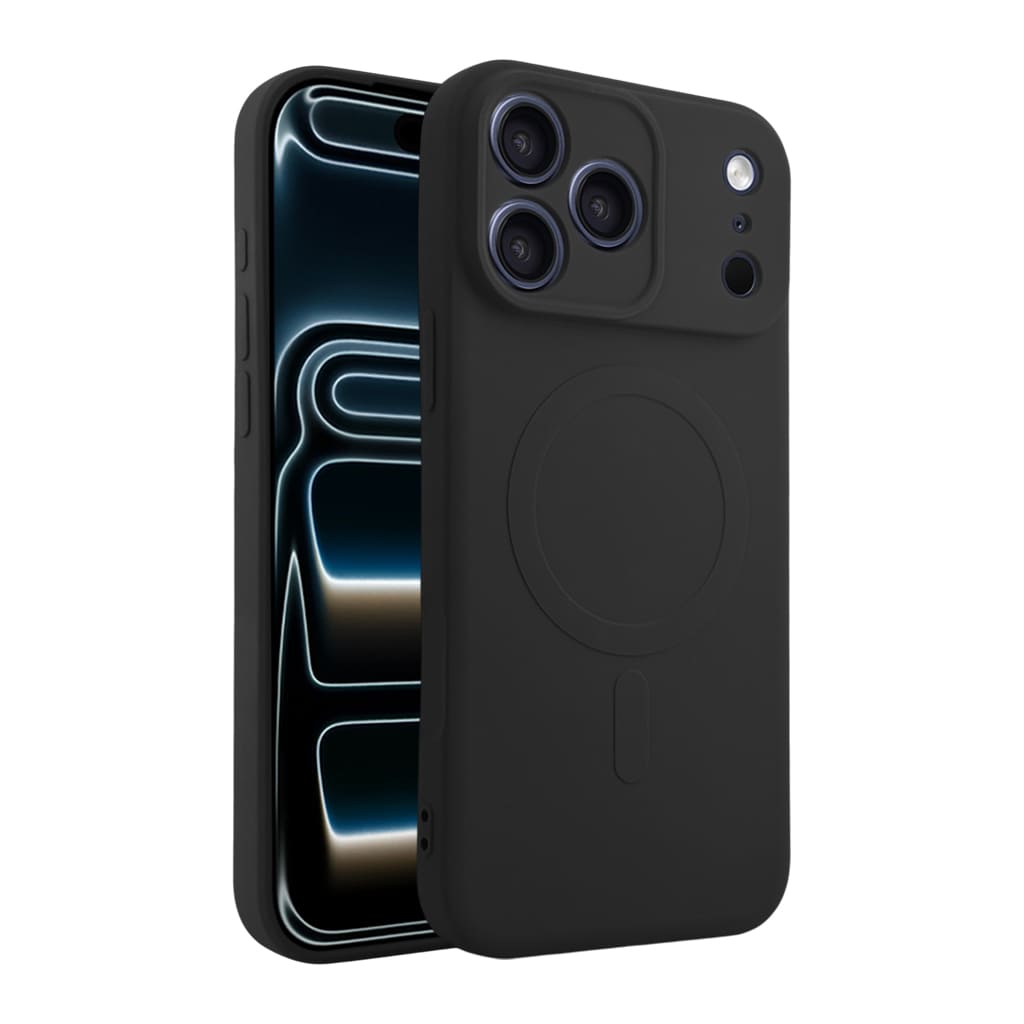 Casify Siliconen Hoesje met MagSafe voor de iPhone 17 Pro Max - Zwart