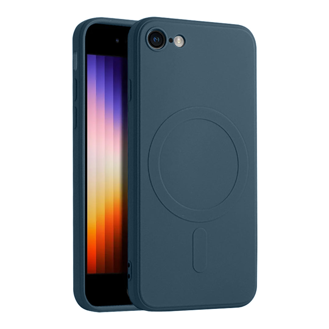 Casify Siliconen Hoesje met MagSafe voor de iPhone SE (2022 / 2020) / 8 - Blauw
