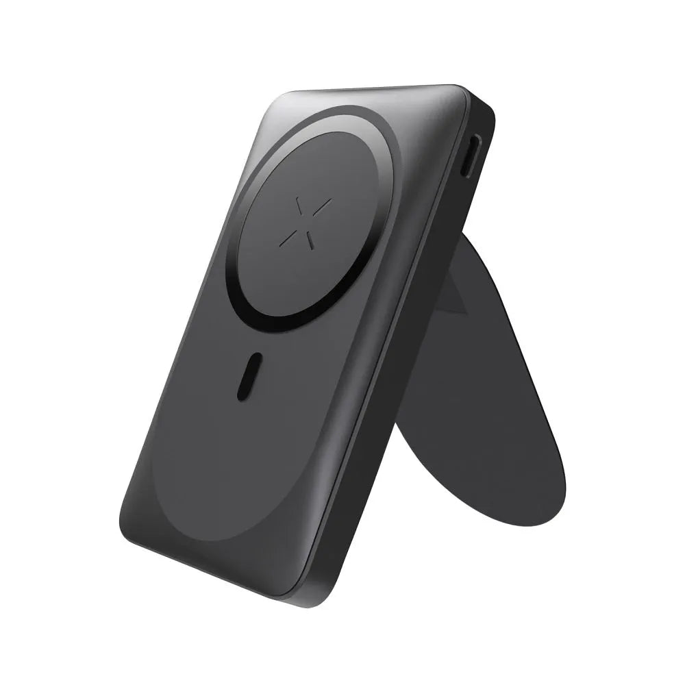 Forcell MagStand Powerbank met Standaard en MagSafe – 10.000 mAh – 20W – Zwart