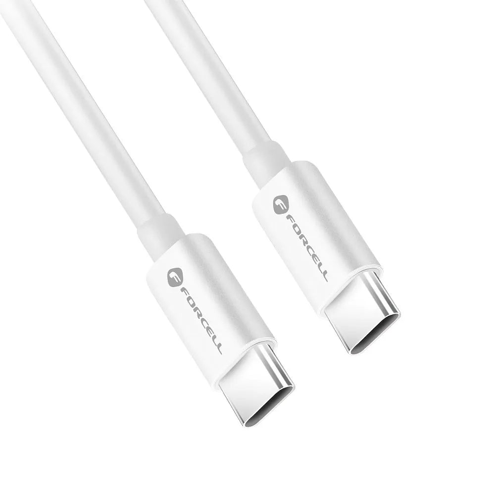 Forcell USB-C naar USB-C Kabel 60W QC4.0/PD – 2 meter – Wit